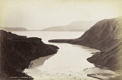 Montagne Wahanga e Tarawera, dal Lago Tarawera, ottobre 1886 da George Dobson Valentine